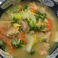 七草粥で休肝日☆レシピは鶏肉と白菜のゆず風味☆☆