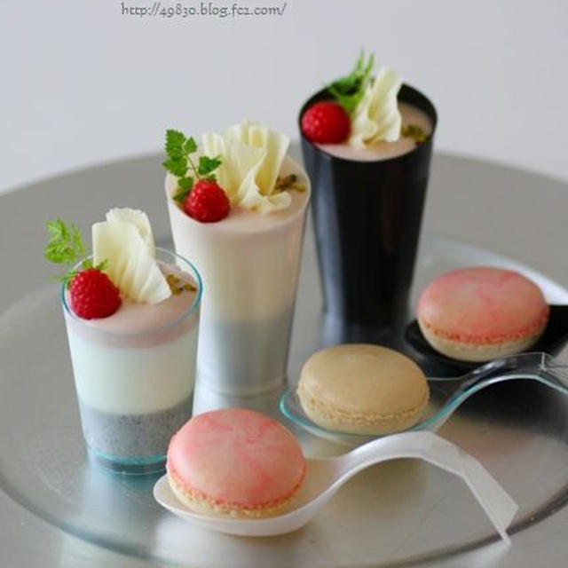 オシャレなカップとスプーンを使って♪