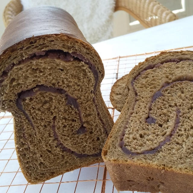 ほうじ茶あんこ食パン♥レシピ