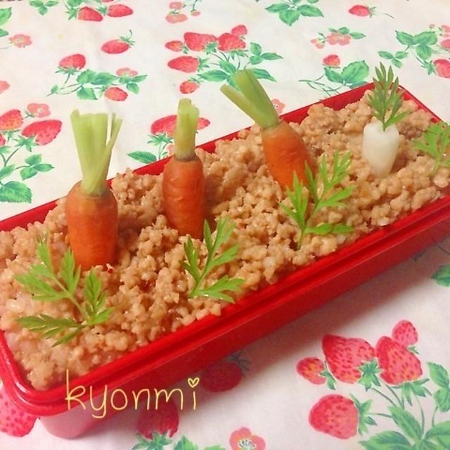 そぼろ畑で♪♪お野菜収穫しよ〜弁当☆★