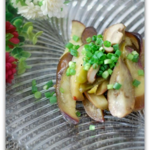 ｓｔａｕｂで作るタイ風茄子のナンプラー蒸し煮