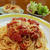 ロールキャベツの残りソースでパスタ