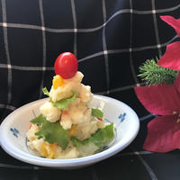 【下ごしらえシリーズ】茹でジャガイモで簡単レシピ②☆クリスマスにツリーのポテトサラダ