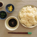残暑厳しい昼は、そうめんを。