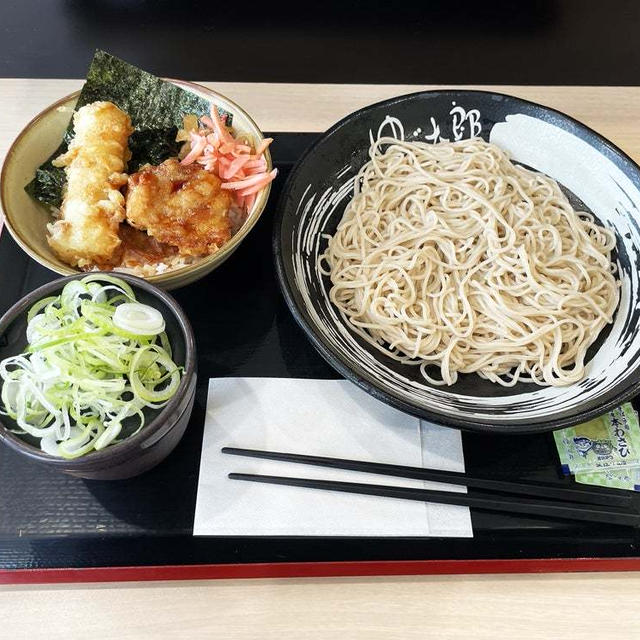 ミニのり弁（唐揚）セット 冷そばを食べる（番外編）〜ゆで太郎・のりのり祭