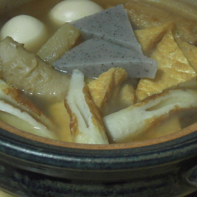 おでん、焼き鳥、熱燗で。