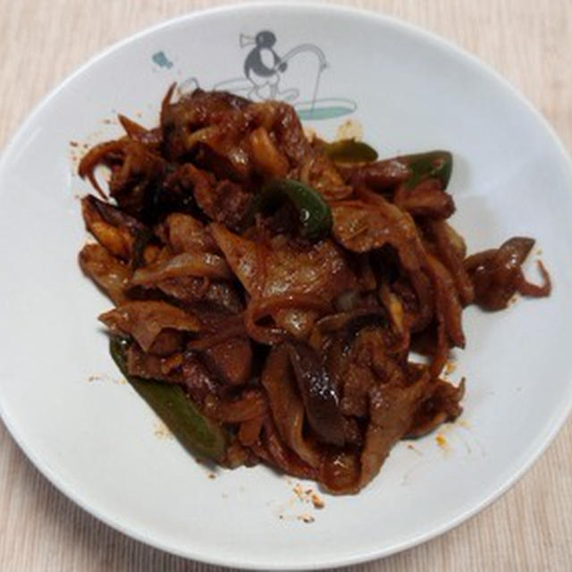 豚肉と野菜のトマト風味炒めもの