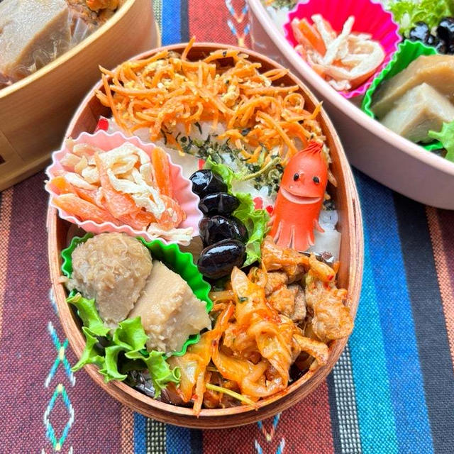 今日は3つのお弁当  #避難するとき必ず持ち出すもの