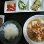 麻婆豆腐&刺身定食！ワンパターンでいいんです！