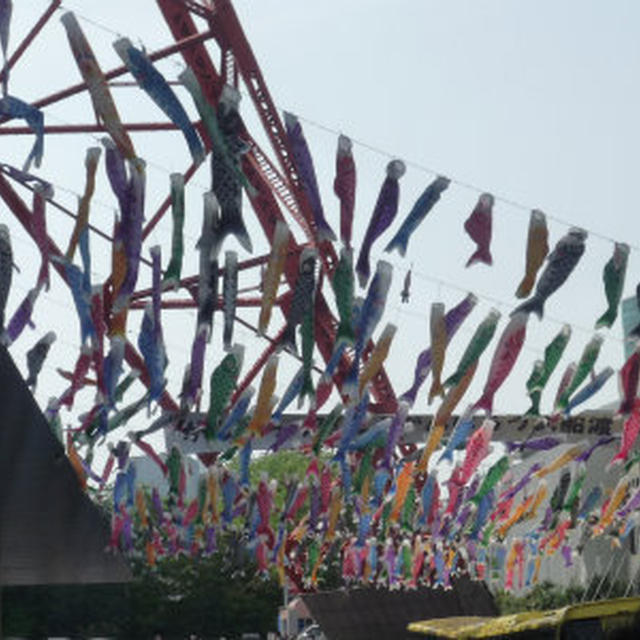 東京タワーと鯉のぼり