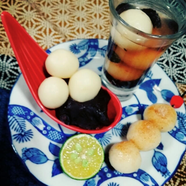 月見団子と作って食べてばかりの１日♥