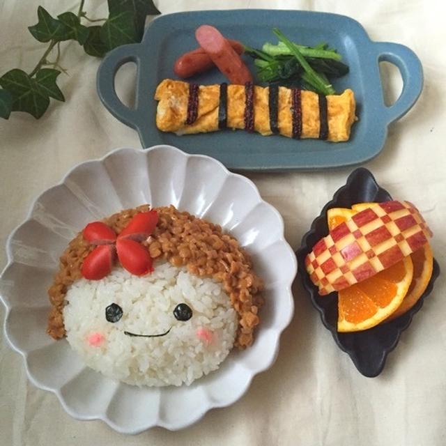 納豆デコごはん＊ セーラー服デビュー♡