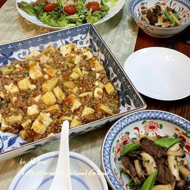 ◆麻婆筍でおうちごはん♪～ゆるやか糖質制限中♪