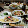 干物を使って　ホッケの中華どん＆豚肉のマリネサラダ