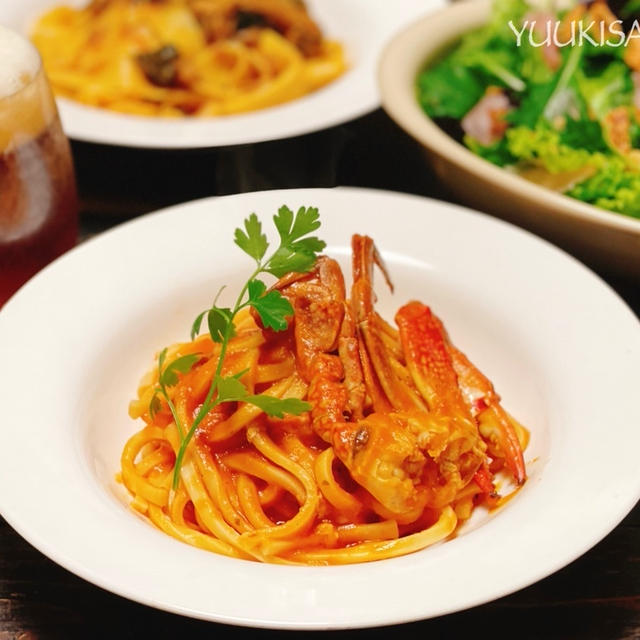 おうちで、本格ソースのパスタ。
