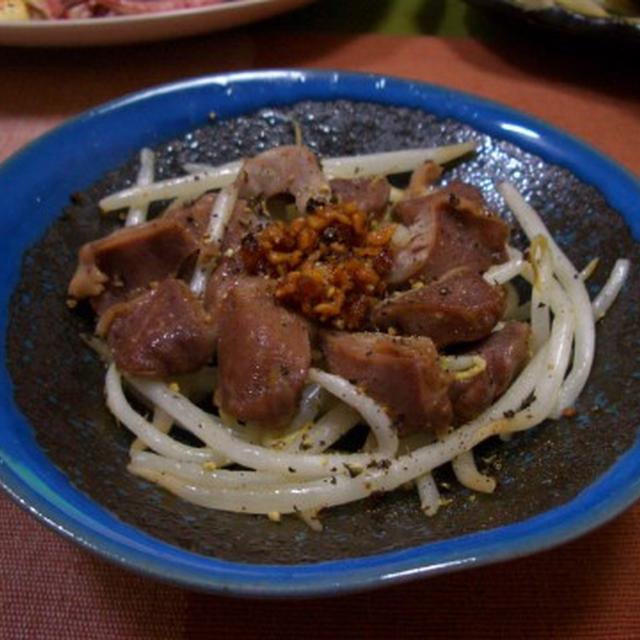 砂肝ともやしのラー油和え★
