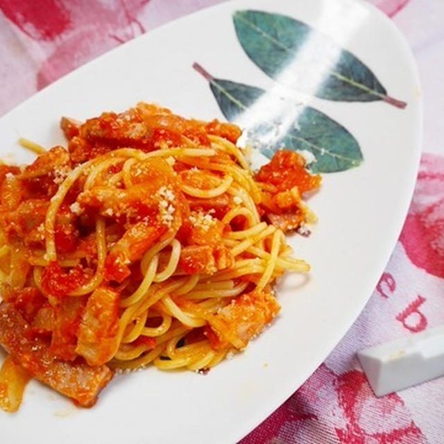 大人気のトマト缶を使ったお気に入りパスタ♪