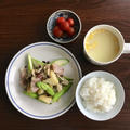 【日本洋風小菜】蒜香辣蘆筍磨菇炒馬鈴薯的做法【家常菜食譜】