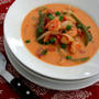 Shrimp in Harissa Coconut Milkアフリカンな海老入りココナッツミルクスープ