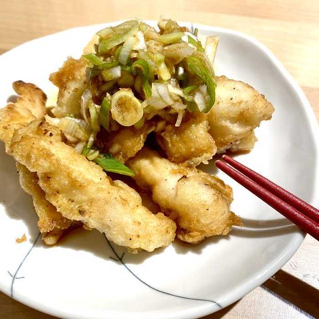 とり天油淋鶏ソースがけ　朝食