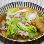 白菜（娃々菜）と薄揚げのくったり煮&「このどん兵衛全てが主役カレーうどん」