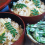 ◆季節料理【竹の子タップリの炊き込みご飯／絹サヤのマヨ塩コショウ】