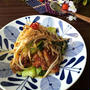 家にあるもので手軽に☆豚こまで作る青梗菜ともやしの坦々炒め〜麺を入れたりご飯にかけたり〜