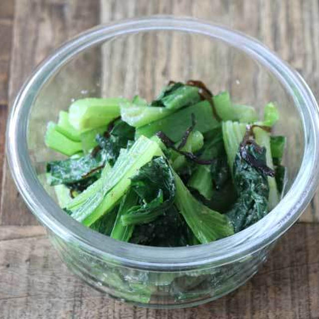 塩昆布で旨味アップ！小松菜の塩昆布ナムルのレシピ