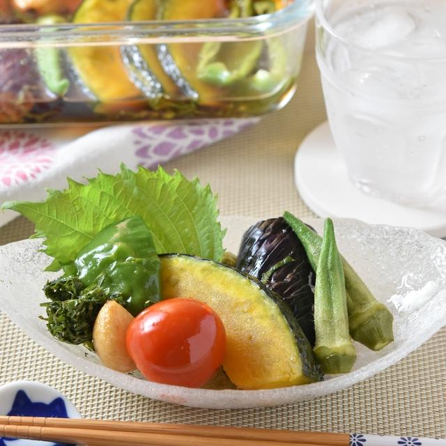 夏野菜の揚げびたしのレシピ