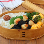 酢が決めて！「鶏ささみの海苔巻きチキン」「卵と野菜のケチャップ炒め」2品弁当