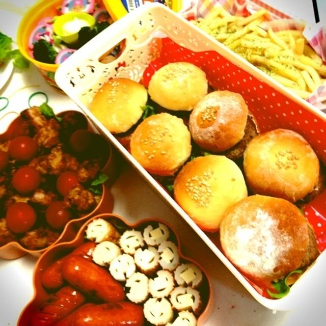 運動会弁当〜プチハンバーガー#