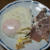 定番料理⑪自家製ハムでハムエッグ