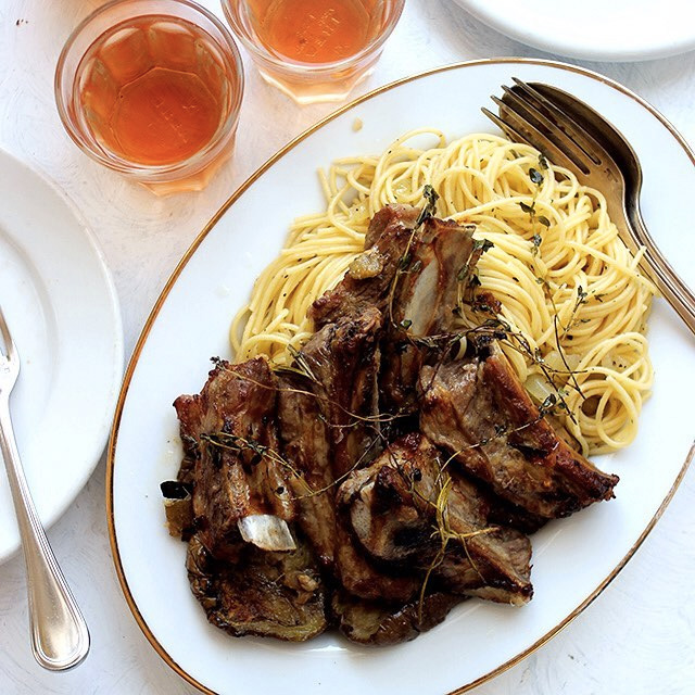 pork ribs & pasta