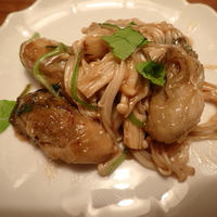 牡蠣の炒め物