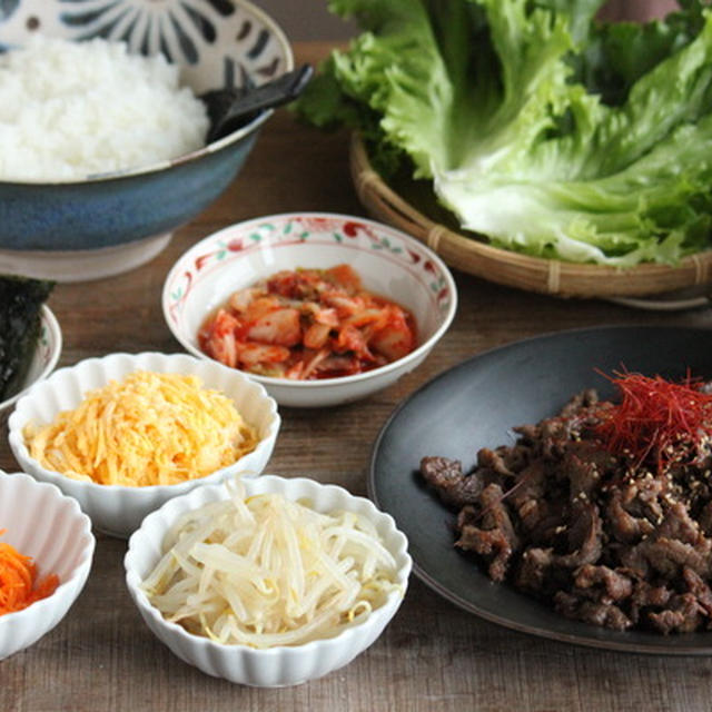 平日も週末も肉を焼くだけ手巻きキンパが簡単おいしい！