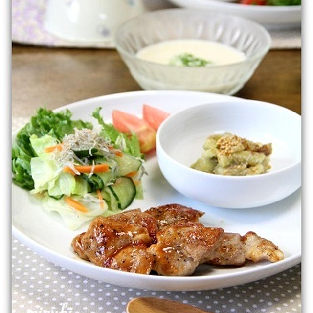 テリテリのポークチャップ&冷た～いビシソワーズ
