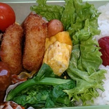 大葉＆菜の花弁当〜☆