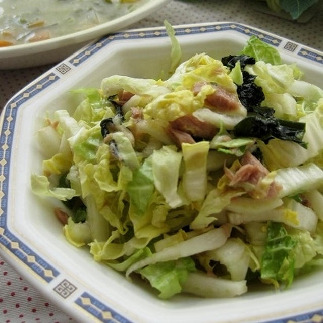白菜とツナの和風サラダ