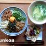 肉味噌納豆丼！