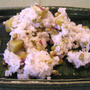 緑豆とサツマイモのおこわand紫花豆の甘煮