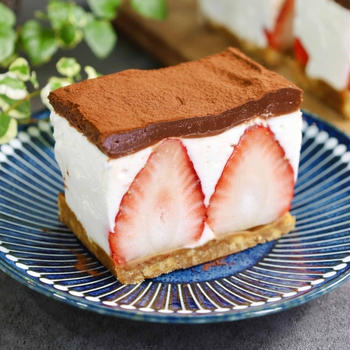 とろけるガナッシュの【ティラミス風ムースケーキ】混ぜて冷やすだけ！