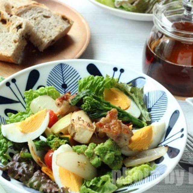 昼カフェ★ヘルシーチキンと野菜のグリルサラダランチ