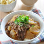 大根でかさまし！牛丼風どんぶりで、茶色感強めだけど気にしないと開き直った節約献立