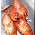 ◆釣った魚をさばいて♪〜金目鯛つくしの食卓♪