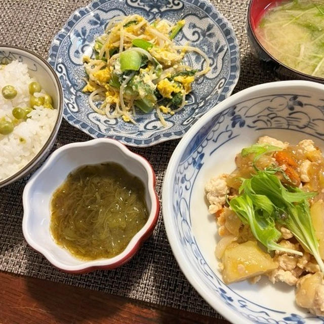 新学期と言えば＆ジャガイモ鶏そぼろあんかけ