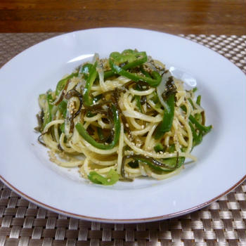 塩昆布のパスタ④和風ソース