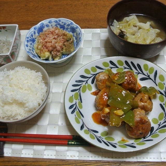 肉団子の甘酢からめ