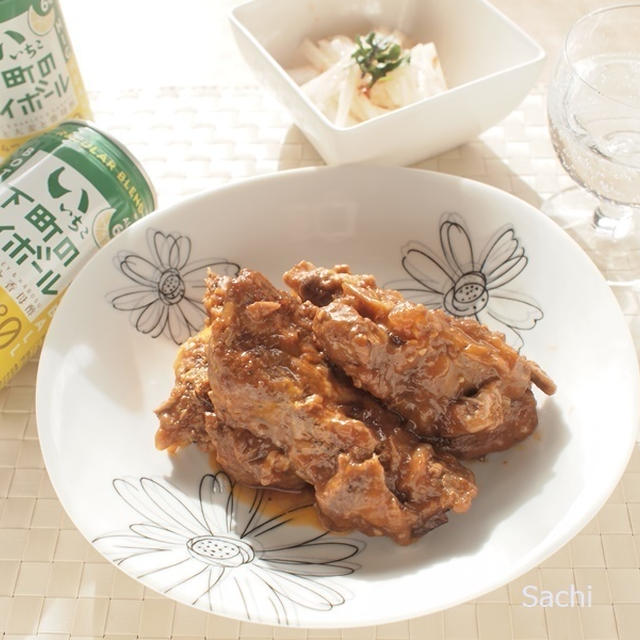 いいちこ 下町のハイボールで昼飲み｜スペアリブ＆大根サラダ梅ドレッシング