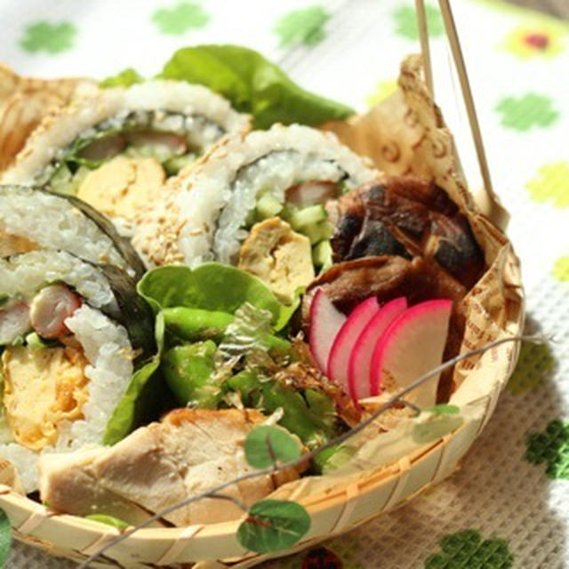 カフェ弁当☆サラダ巻き弁当・イマソラ～