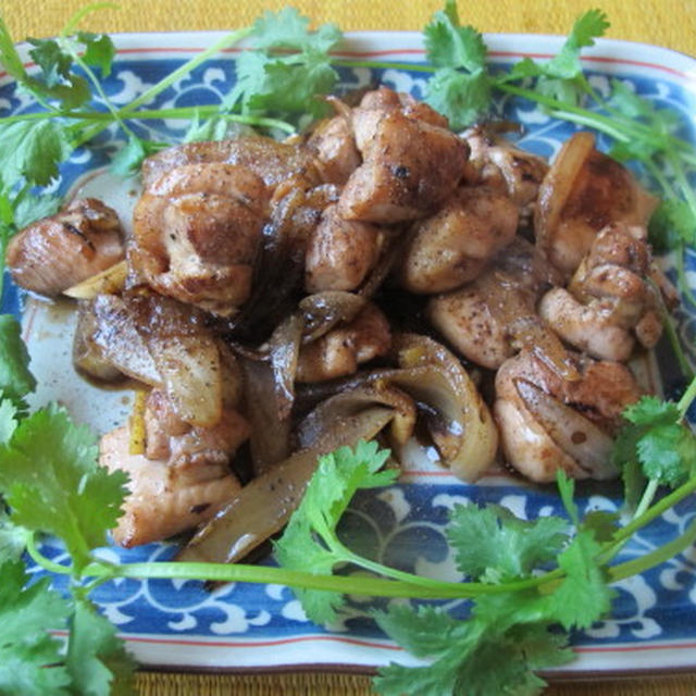 ベトナム風鶏と玉葱の炒め物　　10・17・2012